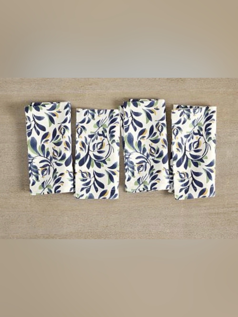 Pottery Barn Puebla Organic Cotton Napkins ~  ( Set of 4 )